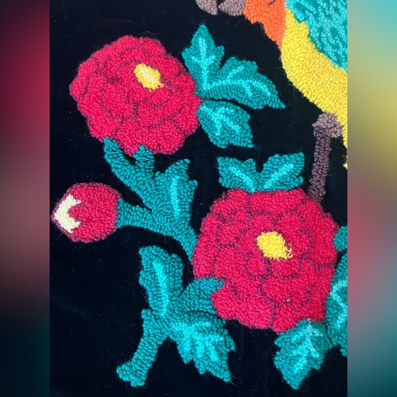 Handmade Needlepoint Tropical Pillowcase - Picture 3 of 6